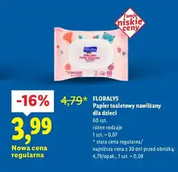 Lidl Papier toaletowy nawilżany dla dzieci oferta