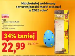 Lidl Ser Carski w plastrach, XXL oferta