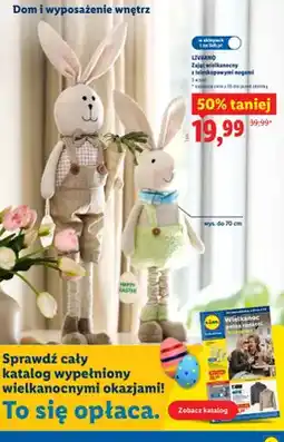 Lidl Zając wielkanocny z teleskopowymi nogami oferta