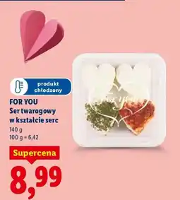 Lidl Ser twarogowy w kształcie serc oferta