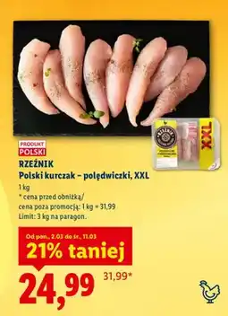Lidl Kurczak - polędwiczki, XXL oferta