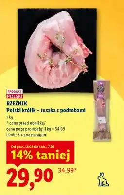 Lidl Królik - tuszka z podrobami oferta