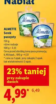 Lidl Serek puszysty różne rodzaje oferta