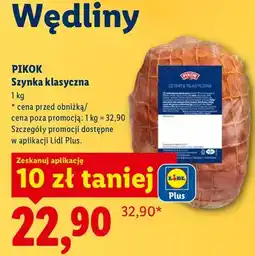Lidl Szynka klasyczna oferta
