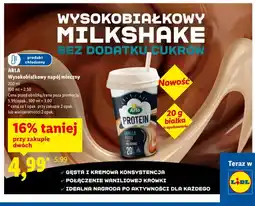 Lidl Wysokobiałkowy napój mleczny oferta