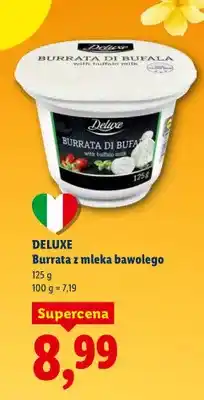 Lidl Burrata z mleka bawolego oferta