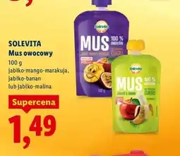 Lidl Mus owocowy jabłko-mango-marakuja, jabłko-banan lub jabłko-malina oferta