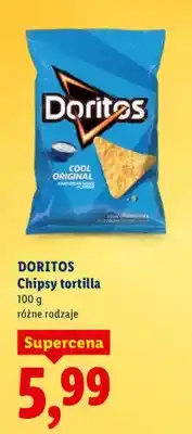 Lidl Chipsy tortilla różne rodzaje oferta