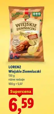 Lidl Chipsy wiejskie ziemniaczki różne rodzaje oferta