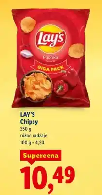 Lidl Chipsy różne rodzaje oferta