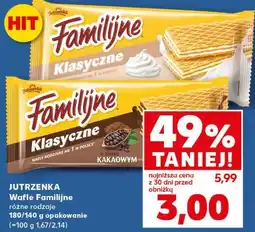Kaufland Jutrzenka Wafle Familijne różne rodzaje oferta