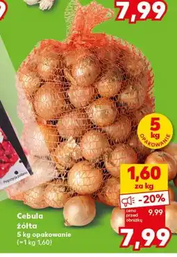 Kaufland Cebula żółta 5 kg opakowanie oferta