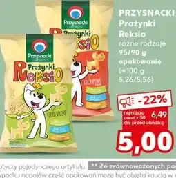 Kaufland PRZYSNACKI Prażynki Reksio różne rodzaje oferta