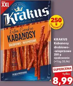 Kaufland Krakus Kabanosy drobiowo-wieprzowe oferta