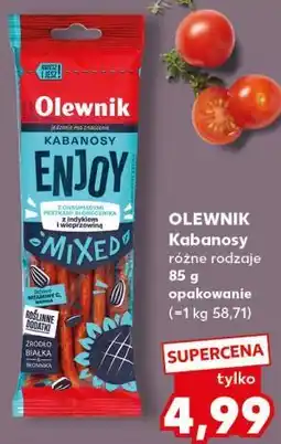 Kaufland Olewnik Kabanosy Enjoy różne rodzaje oferta