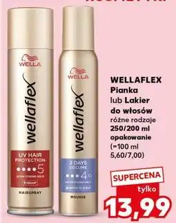 Kaufland WELLAFLEX Pianka lub Lakier do włosów różne rodzaje 250/200 ml oferta