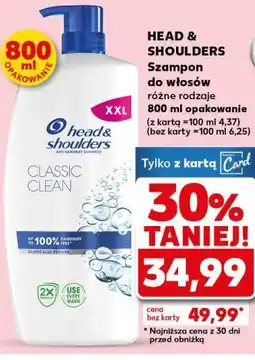 Kaufland HEAD & SHOULDERS Szampon do włosów różne rodzaje oferta