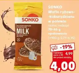 Kaufland SONKO Wafle ryżowo-kukurydziane w polewie różne rodzaje oferta