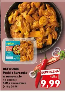 Kaufland BeFoodie Paski z kurczaka w marynacie na patelnię 400 g opakowanie oferta