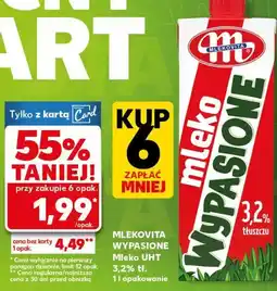 Kaufland Mlekovita Wypasione Mleko UHT 3,2% tł oferta
