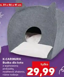 Kaufland K-CARINURA Budka dla kota z wyjmowaną poduszką, wym. 51 x 46 x 41 cm oferta