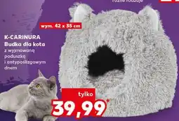 Kaufland K-CARINURA Budka dla kota z wyjmowaną poduszką i antypoślizgowym dnem, wym. 42 x 35 cm oferta