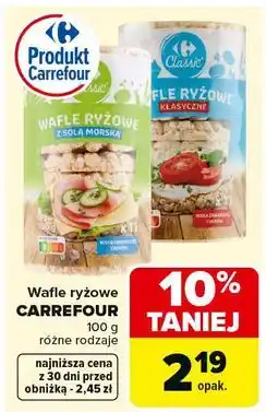 Carrefour Wafle ryżowe klasyczne Carrefour Classic oferta