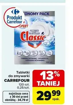 Carrefour Tabletki do zmywarki classic Carrefour Expert oferta