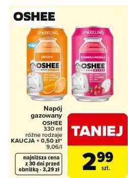 Carrefour Napój witaminy i minerały Oshee Vitamin Water oferta