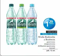 Specjał Woda Rodowita z Roztocza oferta