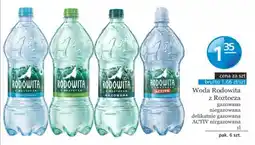 Specjał Woda Rodowita z Roztocza oferta