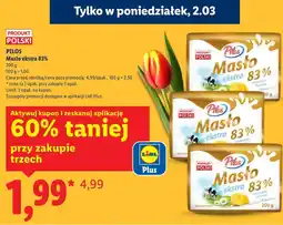 Lidl Pilos Masło ekstra 83% oferta