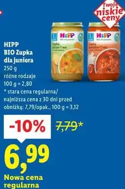 Lidl HIPP BIO Zupka dla juniora oferta