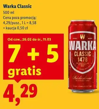 Piwo Warka Classic