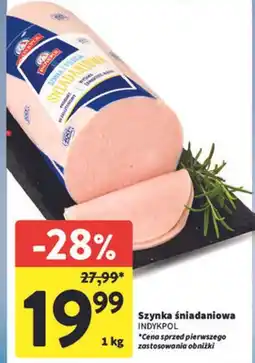Intermarche Szynka śniadaniowa INDYKPOL oferta