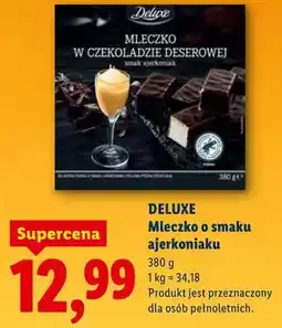 Lidl DELUXE Mleczko o smaku ajerkoniaku oferta
