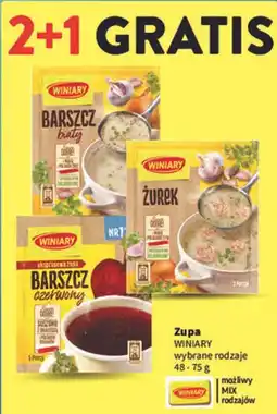 Intermarche Zupa Winiary wybrane rodzaje oferta