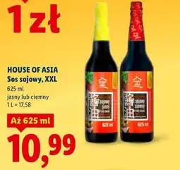 Lidl HOUSE OF ASIA Sos sojowy, XXL jasny lub ciemny oferta