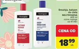 Carrefour Emulsja, balsam do ciała Neutrogena różne rodzaje oferta