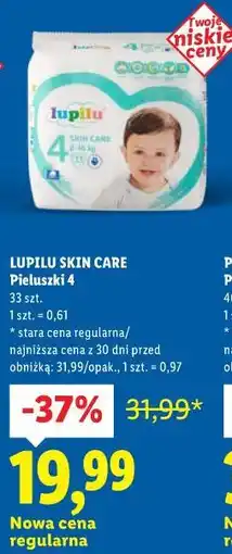 Lidl LUPILU SKIN CARE Pieluszki 4 oferta