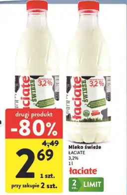 Intermarche Mleko świeże ŁACIATE 3,2% oferta