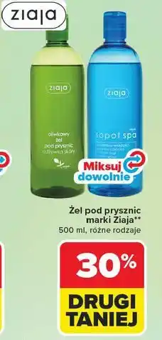 Carrefour Żel pod prysznic marki Ziaja oferta