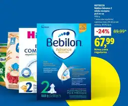 Lidl NUTRICIA Bebilon Advance 2 mleko następne po 6 m-cu oferta