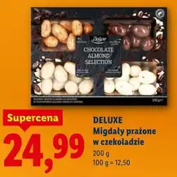 Lidl DELUXE Migdały prażone w czekoladzie oferta