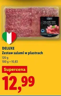 Lidl Deluxe Zestaw salami w plastrach oferta