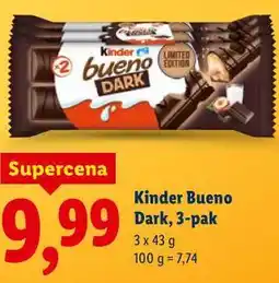 Lidl Kinder Bueno Dark, 3-pak oferta
