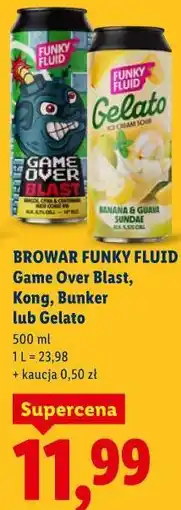 Lidl BROWAR FUNKY FLUID Game Over Blast, Kong, Bunker lub Gelato oferta