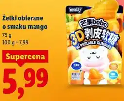 Lidl Żelki obierane o smaku mango oferta