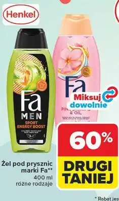 Carrefour Żel pod prysznic marki Fa oferta