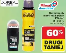 Carrefour Dezodoranty marki Men Expert L'Oréal (różne rodzaje) oferta